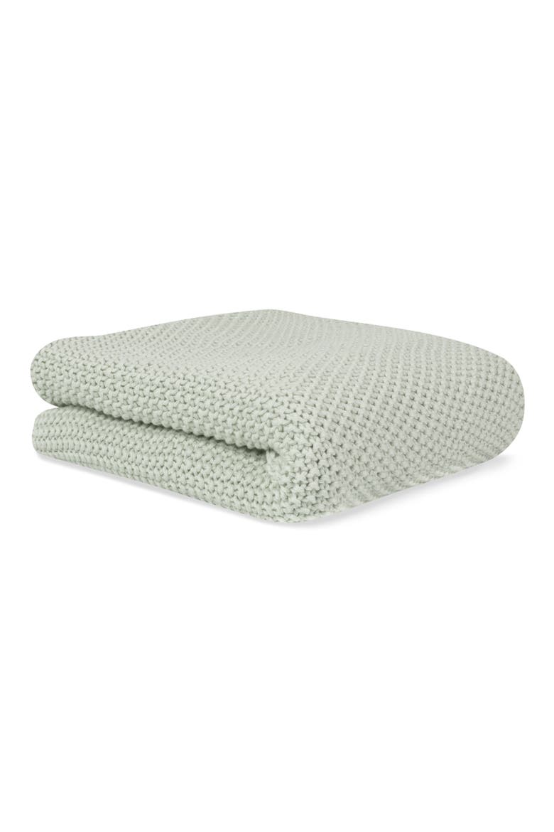 Organic Cotton Blanket, Main, color, MINT