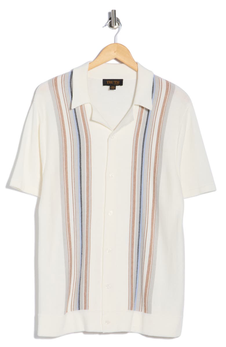 TRUTH Stripe Camp Shirt, Alternate, color, White/ Blue/ Grey Multi