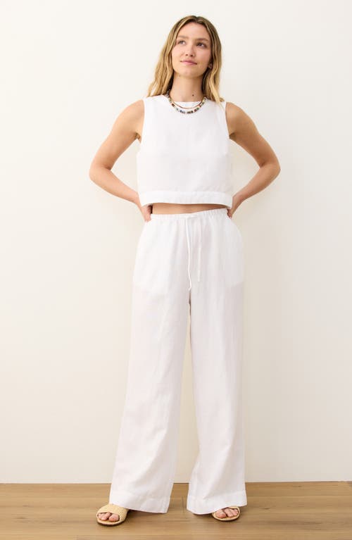 Marine Layer Linen Blend Wide Leg Pants