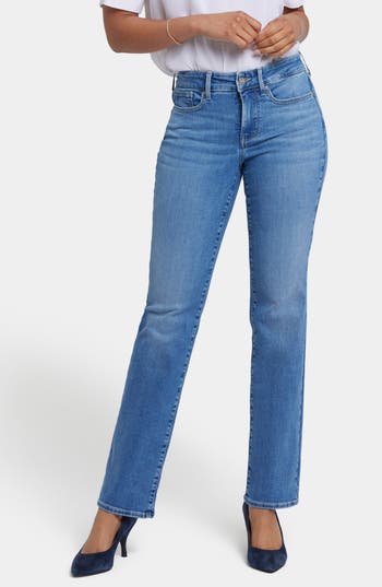 Nydj Marilyn Newport Sky Straight Leg Jean In Newport Sky