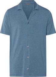Hanro Casuals Notch Collar Button Front Shirt