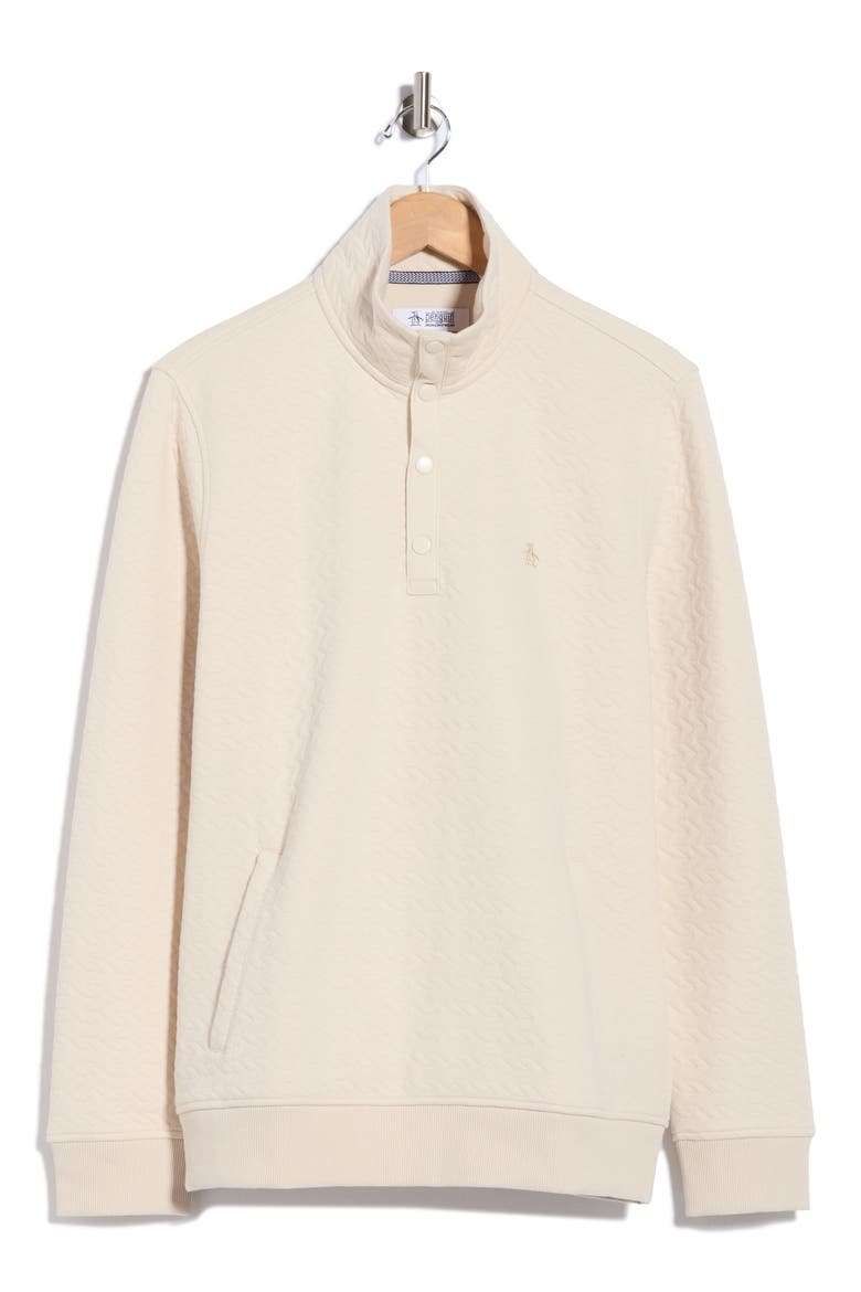 Quilted Quarter-Snap Pullover, Alternate, color, BIRCH