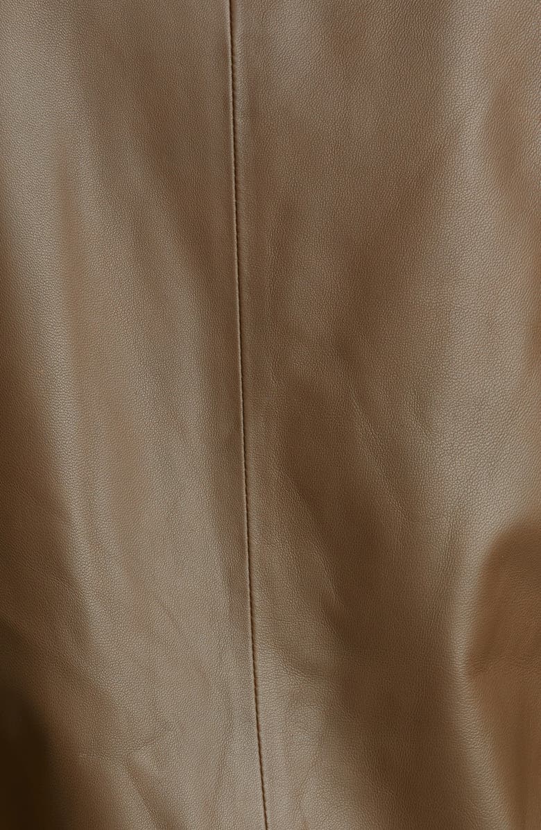 Vince Double Breasted Leather Blazer, Alternate, color, 