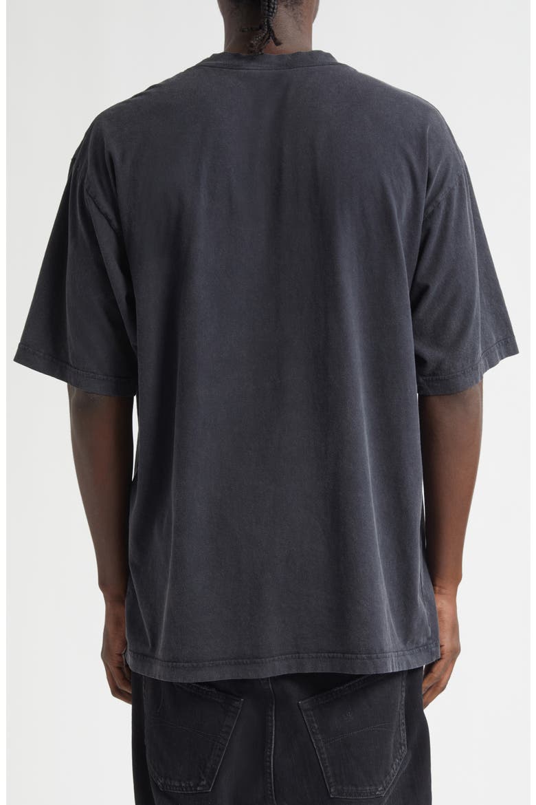 Logo Cotton Graphic T-Shirt, Alternate, color, FADED WASHED BLACK
