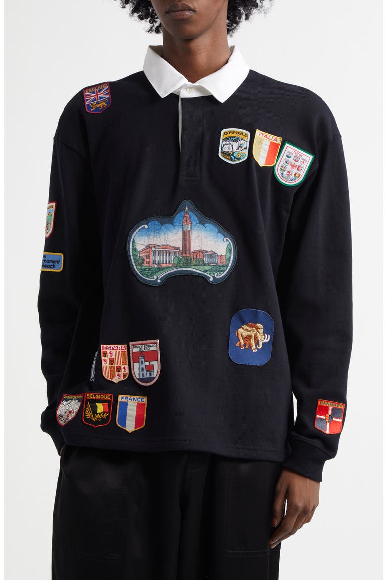 Passport Patch Rugby Shirt (Men) | Nordstrom
