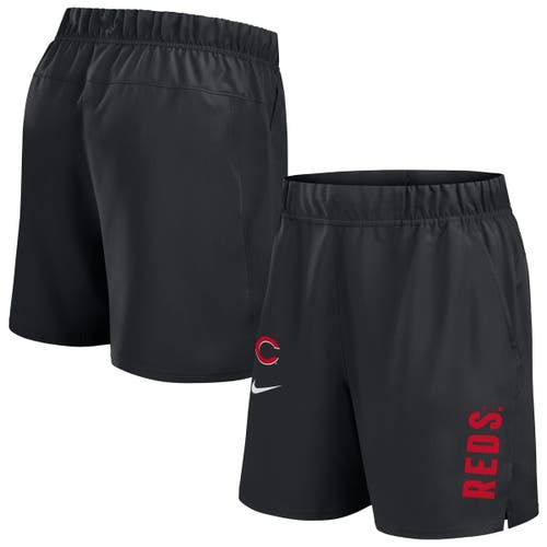 Nike Black Cincinnati Reds Woven Victory Performance Shorts