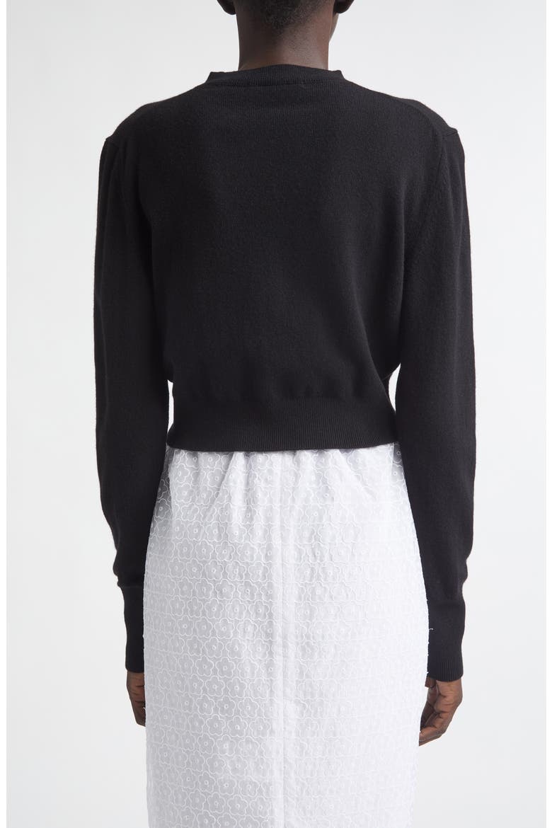 CBdua Summer Cashmere & Wool Cardigan, Alternate, color, BLACK
