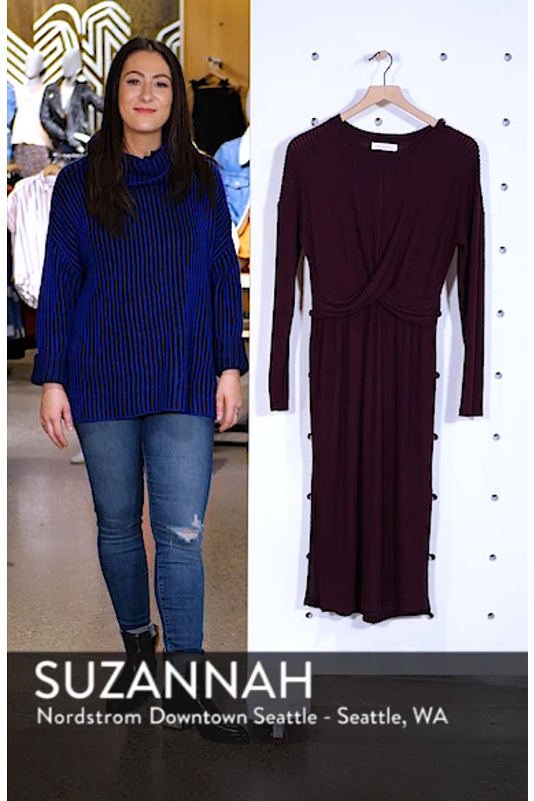 Rib Knit Midi Dress video