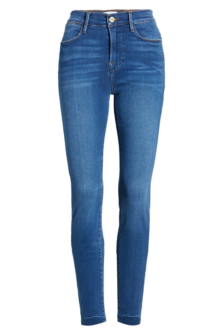 Le High Skinny Jeans, Alternate, color, AMBROSE