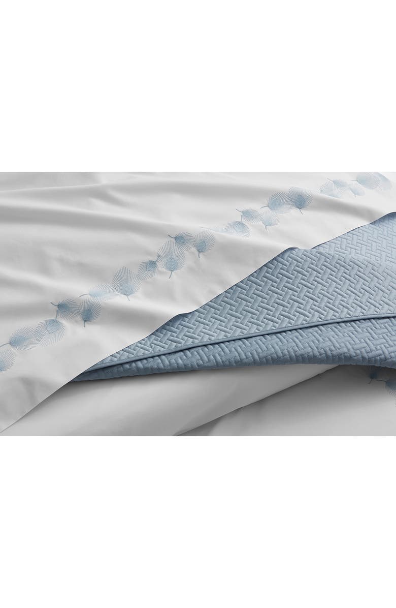 Matouk Basket Weave Quilt, Alternate, color, White