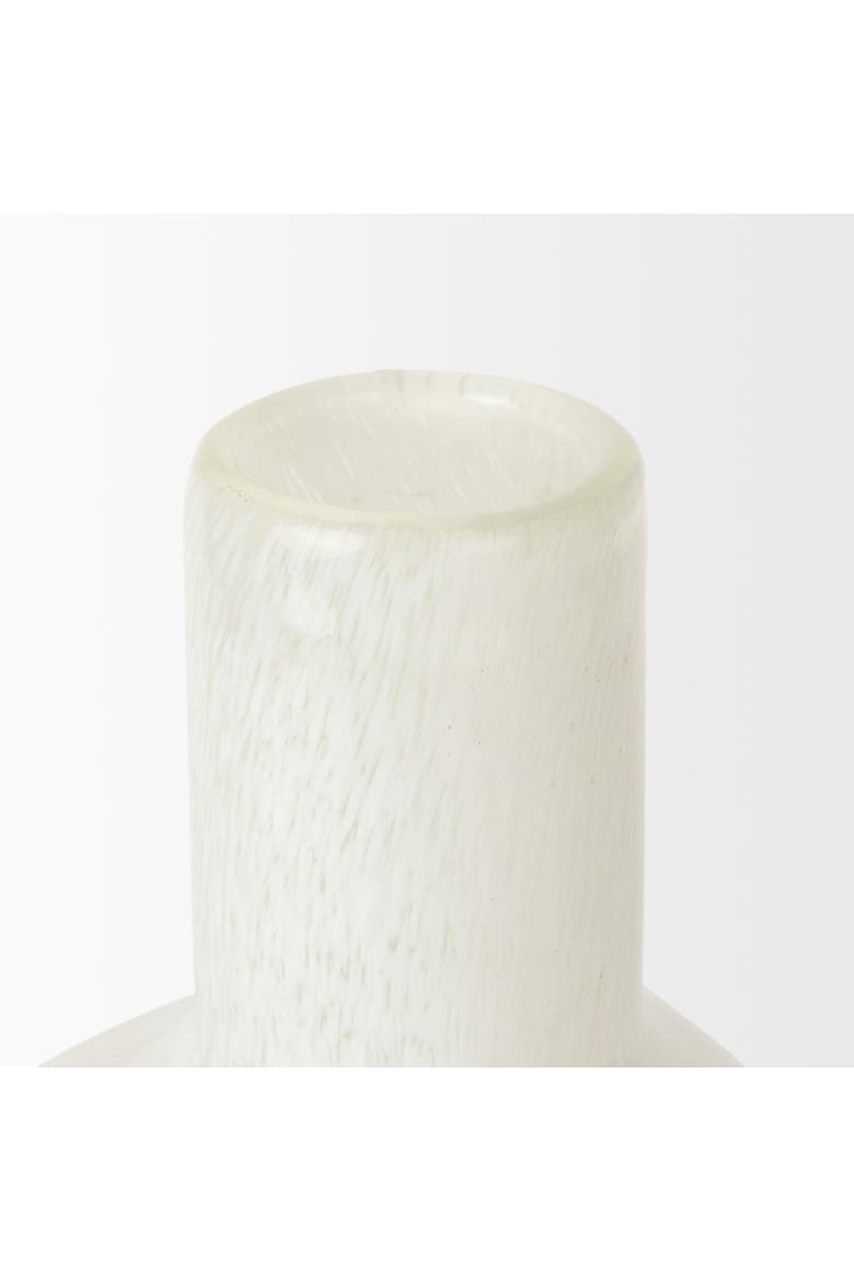 Heket Tall Glass Vase, Alternate, color, White