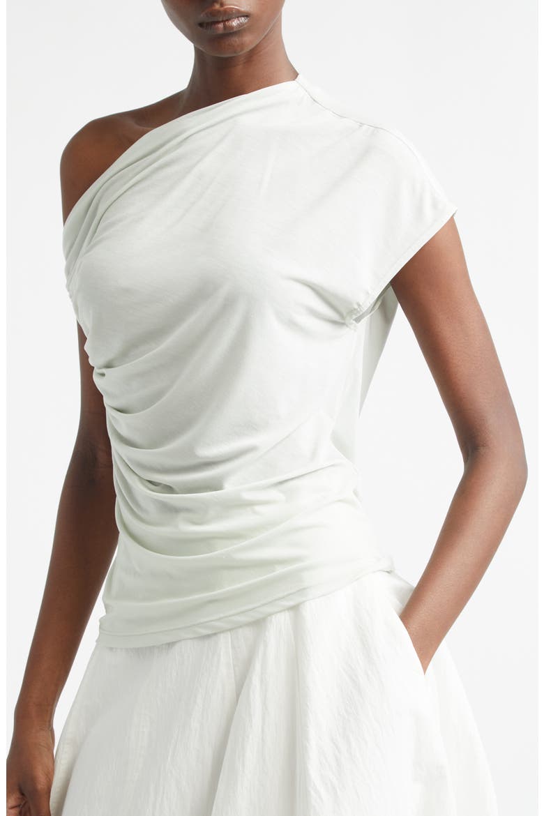 Halle One-Shoulder Top, Alternate, color, PALE MINT