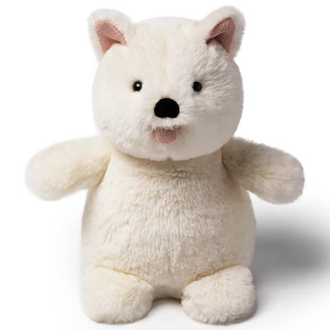 7 Inch Snow White Westie Dog Weighted Stuffed Animal