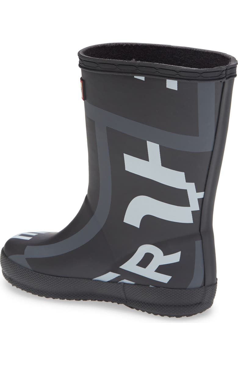 Hunter First Classic Exploded Logo Rain Boot, Alternate, color,