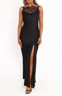 Evana Lace Trim A-Line Dress