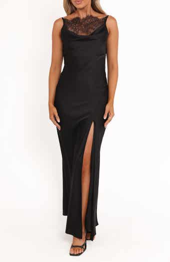Evana Lace Trim A-Line Dress