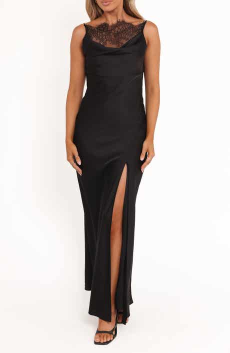 Evana Lace Trim A-Line Dress