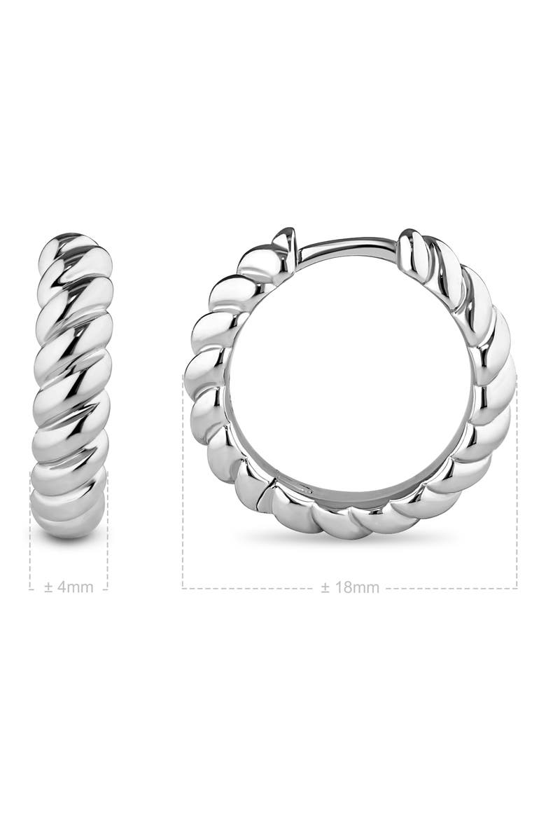 Rope Hoop Earrings, Alternate, color, SILVER