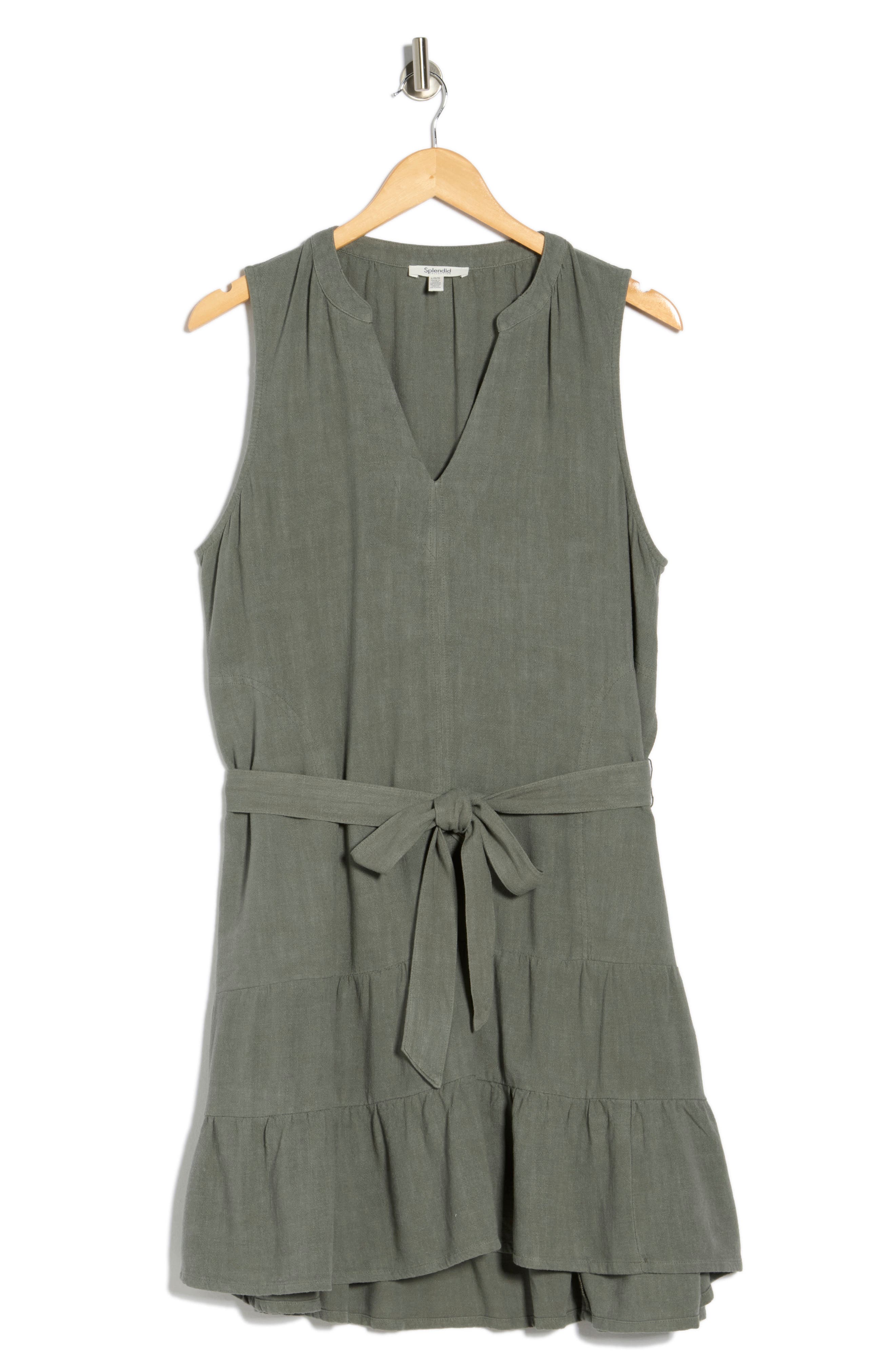 Splendid Hudson Sleeveless Flounce Hem Dress