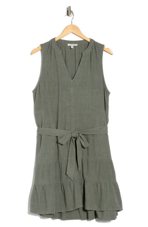 Hudson Sleeveless Flounce Hem Dress