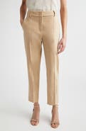 Eleventy Drago Linen & Wool Slub Twill Ankle Pants