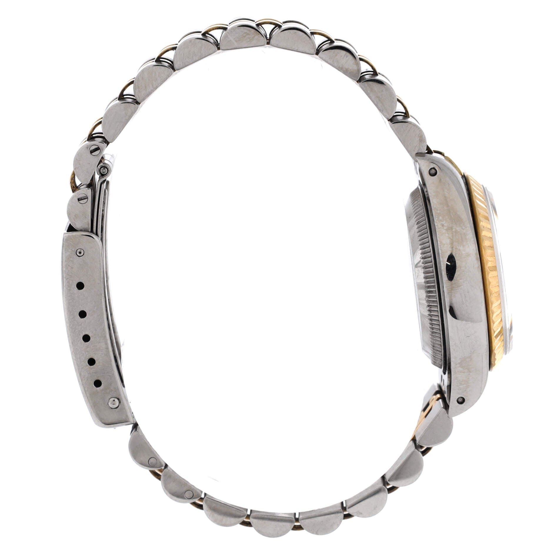 Oyster Perpetual Datejust Automatic Watch Stainless Steel and Yellow Gold with Diamond Markers 26, Alternate, color, Metallic Silver