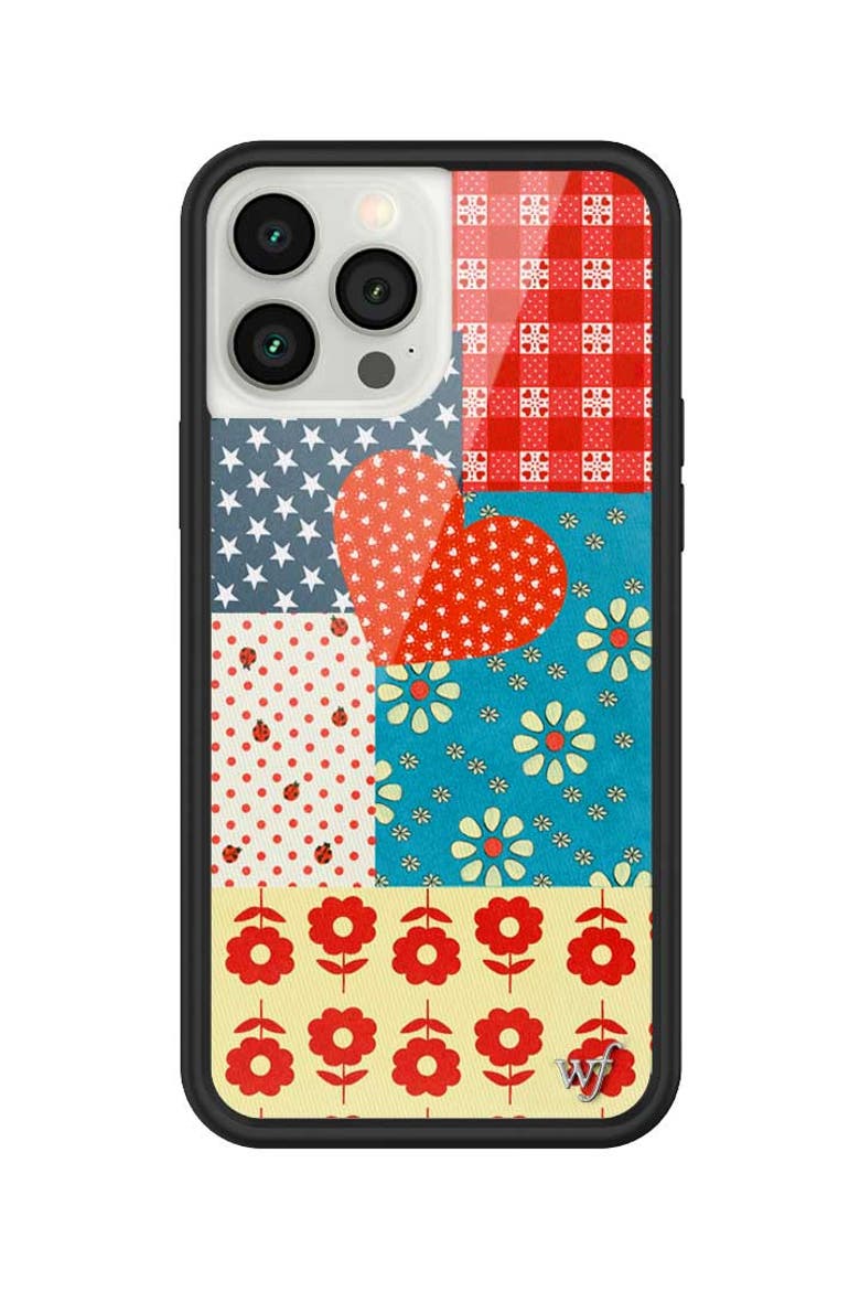 Flower Patch iPhone Case, Alternate, color, Red