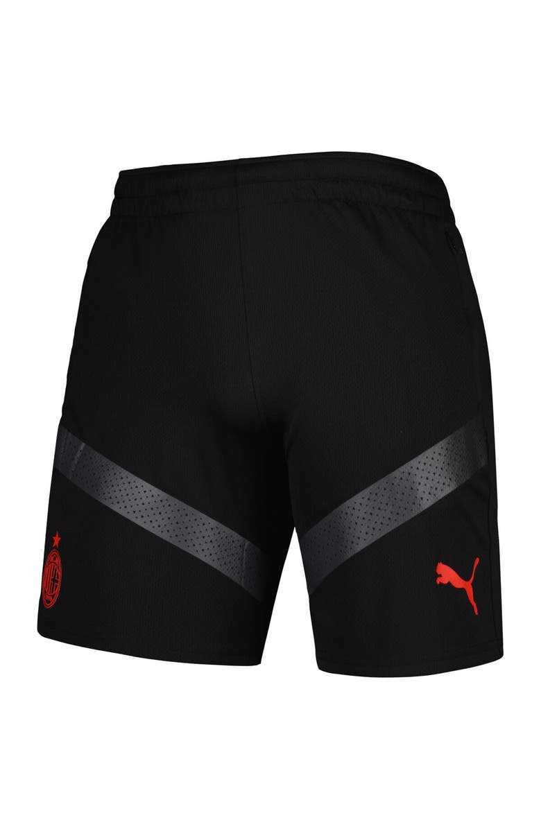 PUMA Men's Puma Black AC Milan Logo DryCELL Training Shorts, Alternate, color,