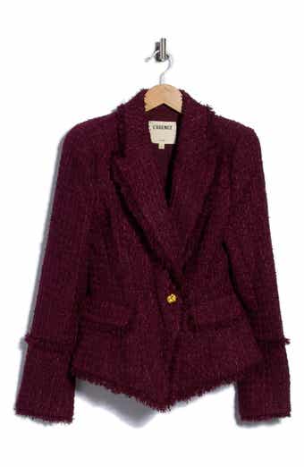 Kaisley Frayed Tweed Blazer
