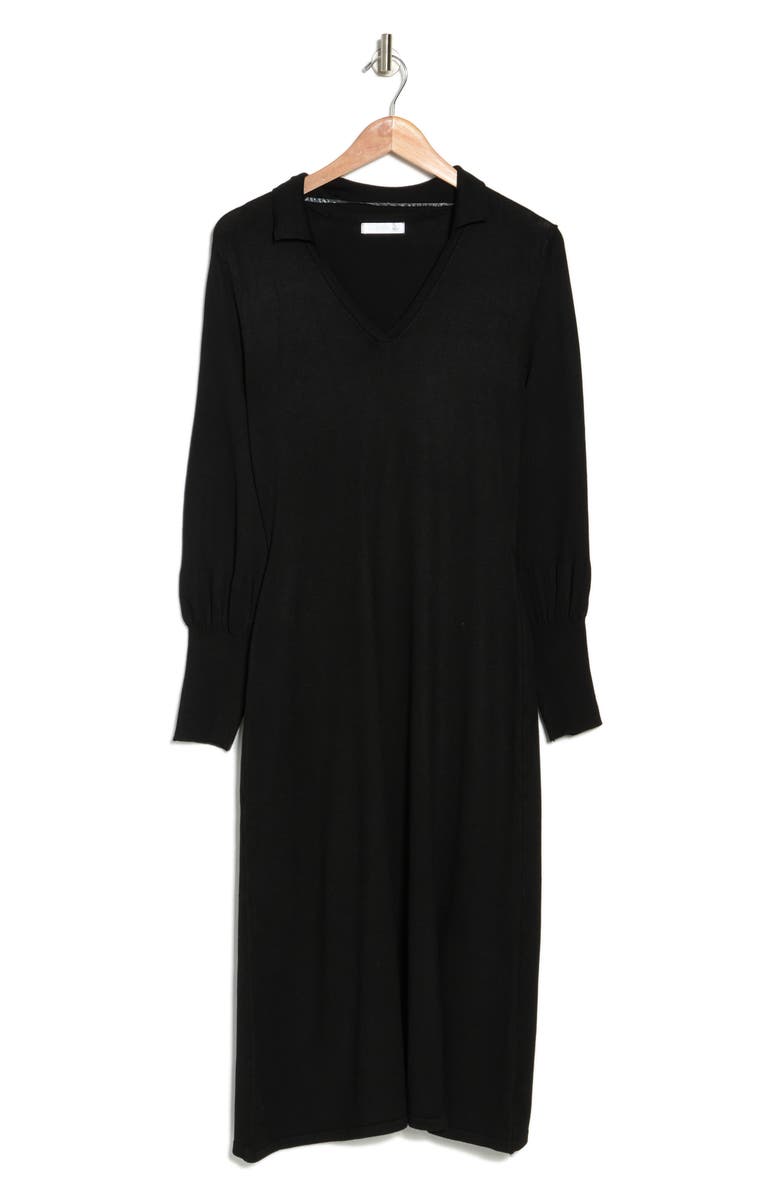 BLUE ORCHID Collared Long Sleeve Sweater Dress, Alternate, color,