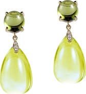 GOSHWARA Naughty Cabochon Drop Earrings