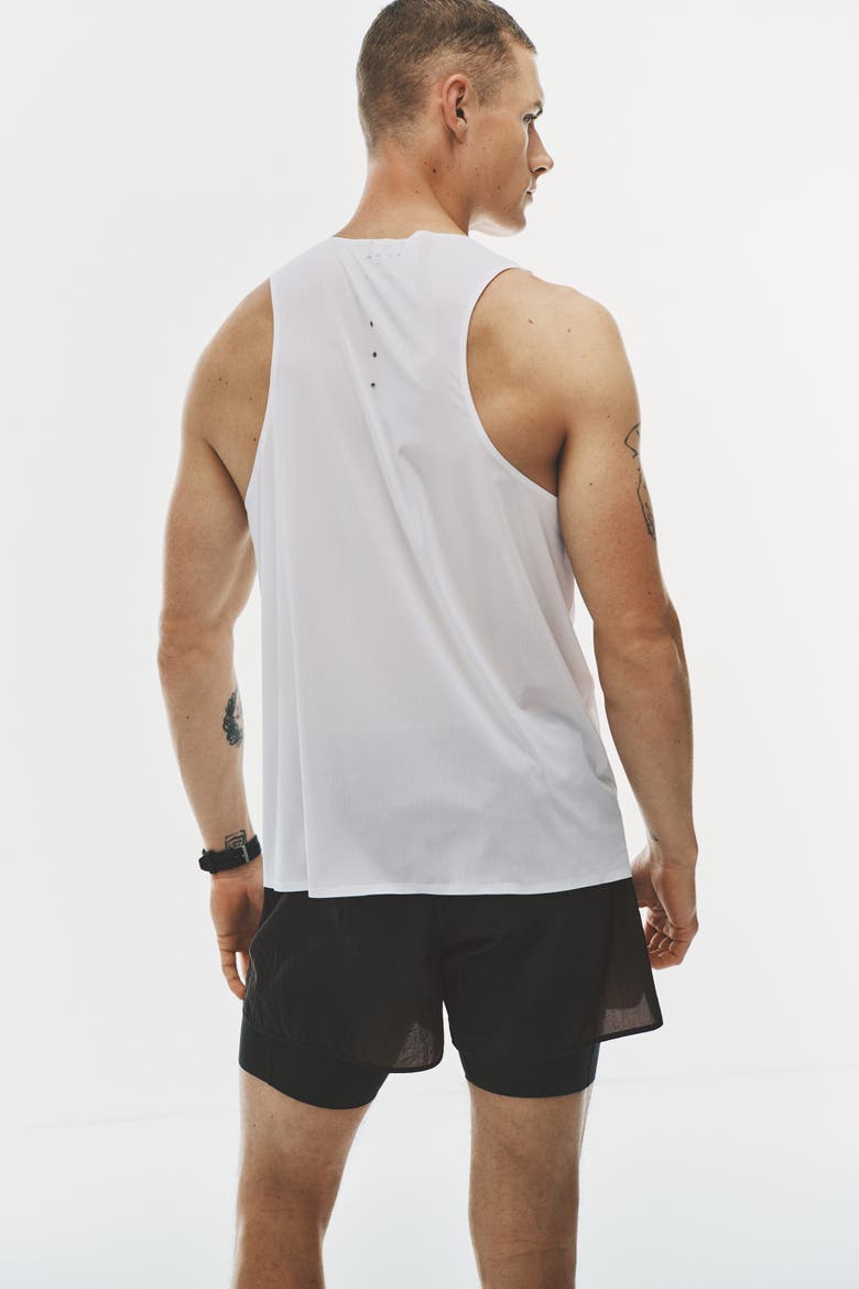 Cooling Lightweight Running Vest Top, Alternate, color, White