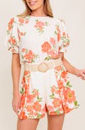 FLYING TOMATO Belted High Waisted Shorts