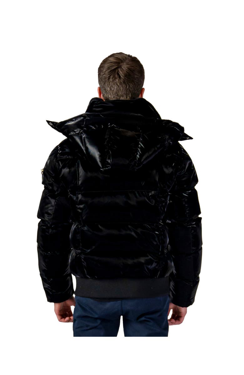 Woodpecker Men's Woody Bomber Quilted Coat, Alternate, color, All Wet Black