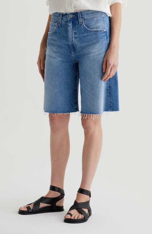 Ag Hattie Raw Hem High Waist Denim Barrel Shorts In 17 Years Divergent