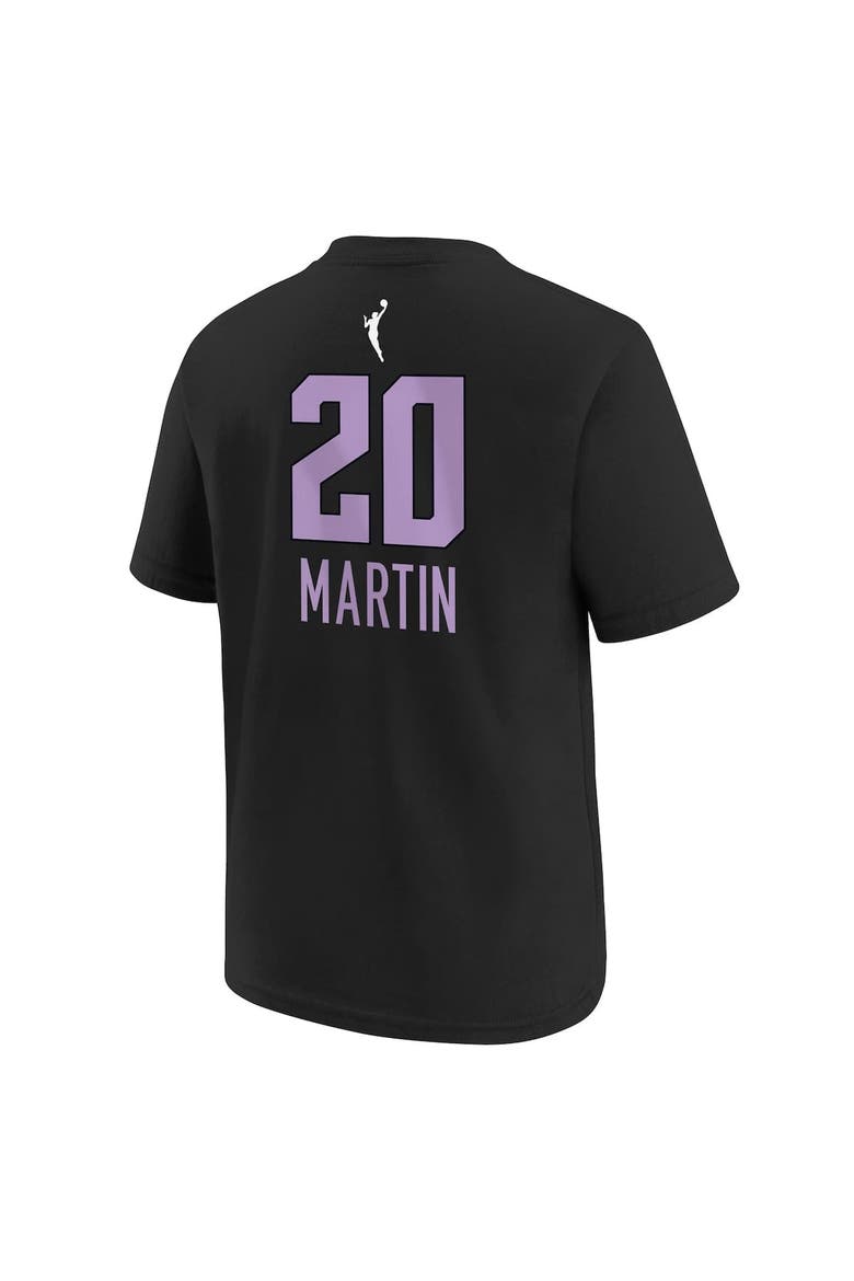 Youth Nike Kate Martin Eclipse Black Golden State Valkyries Explorer Edition Name & Number T-Shirt, Alternate, color, Eclipse Black