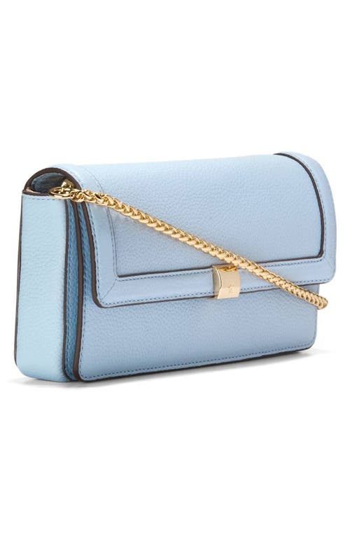 Cole Haan Daniella Leather Wallet On A Chain In Blue