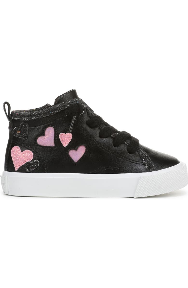 Blowfish Malibu Kids' Vibin' High Top Sneaker, Alternate, color, Black Multi Faux Leather