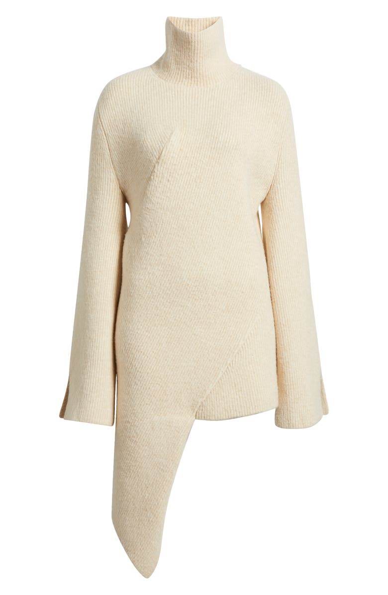 Cult Gaia Cooke Asymmetric Long Sleeve Sweater Dress, Alternate, color, 