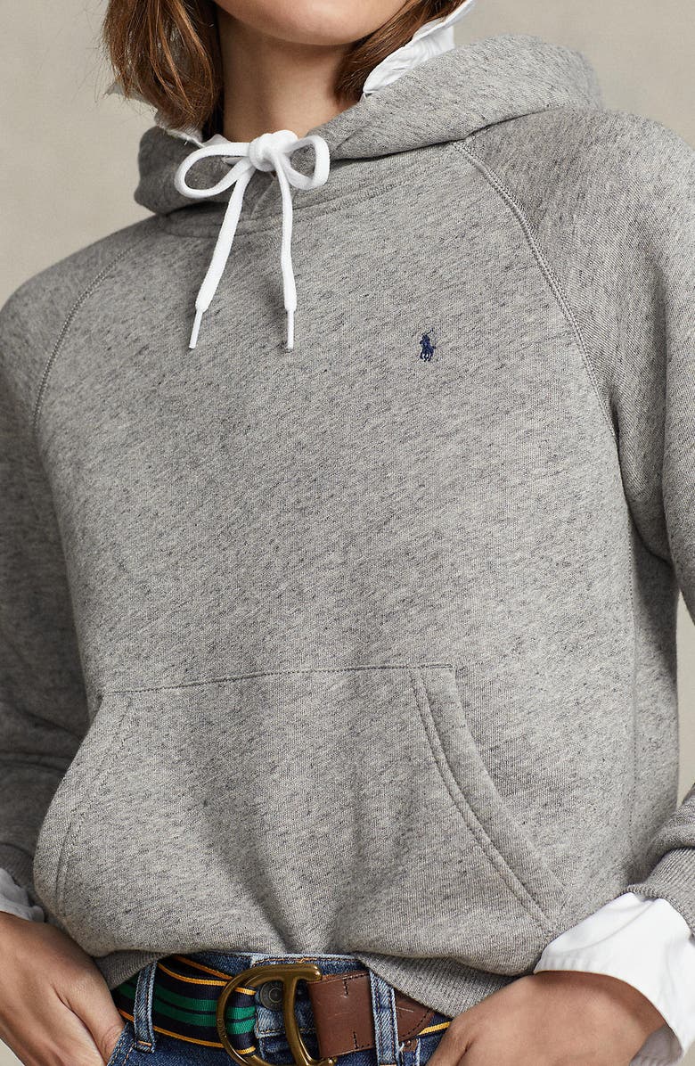 Polo Ralph Lauren Shrunken Fit Fleece Hoodie, Alternate, color, 