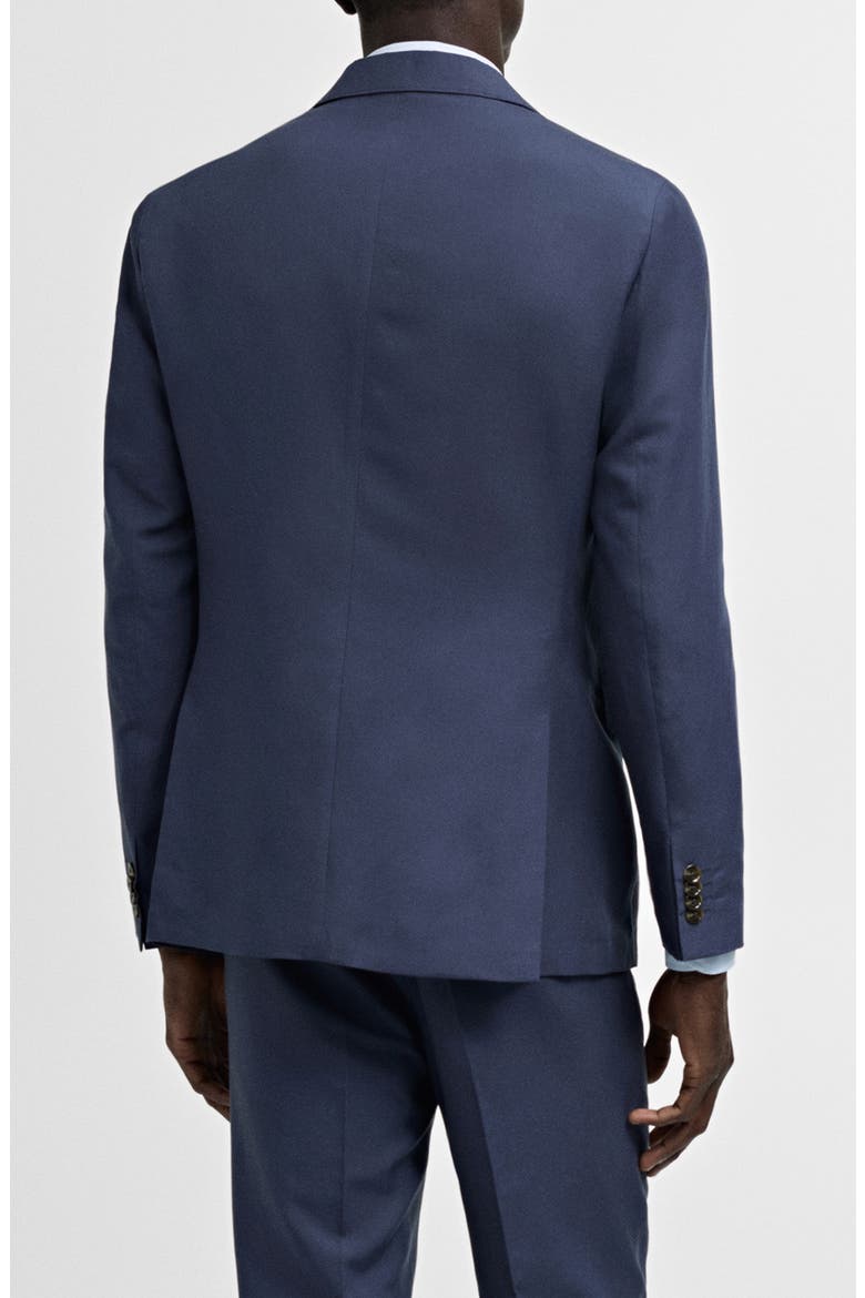 Slim Fit Blue Lyocell & Linen Sport Coat, Alternate, color, BLUE