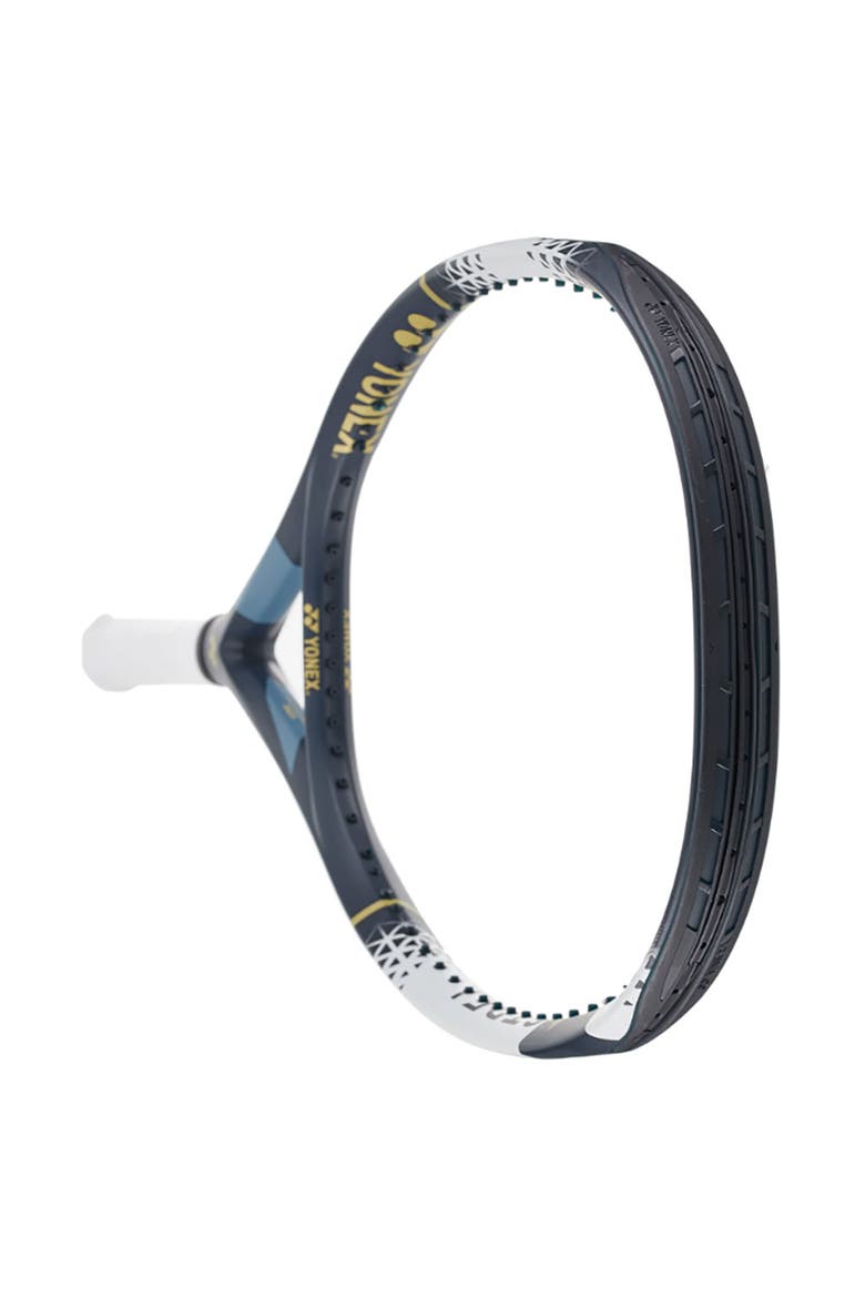 Astrel 105 Grayish Blue Unstrung Tennis Racquet, Alternate, color, Black/White