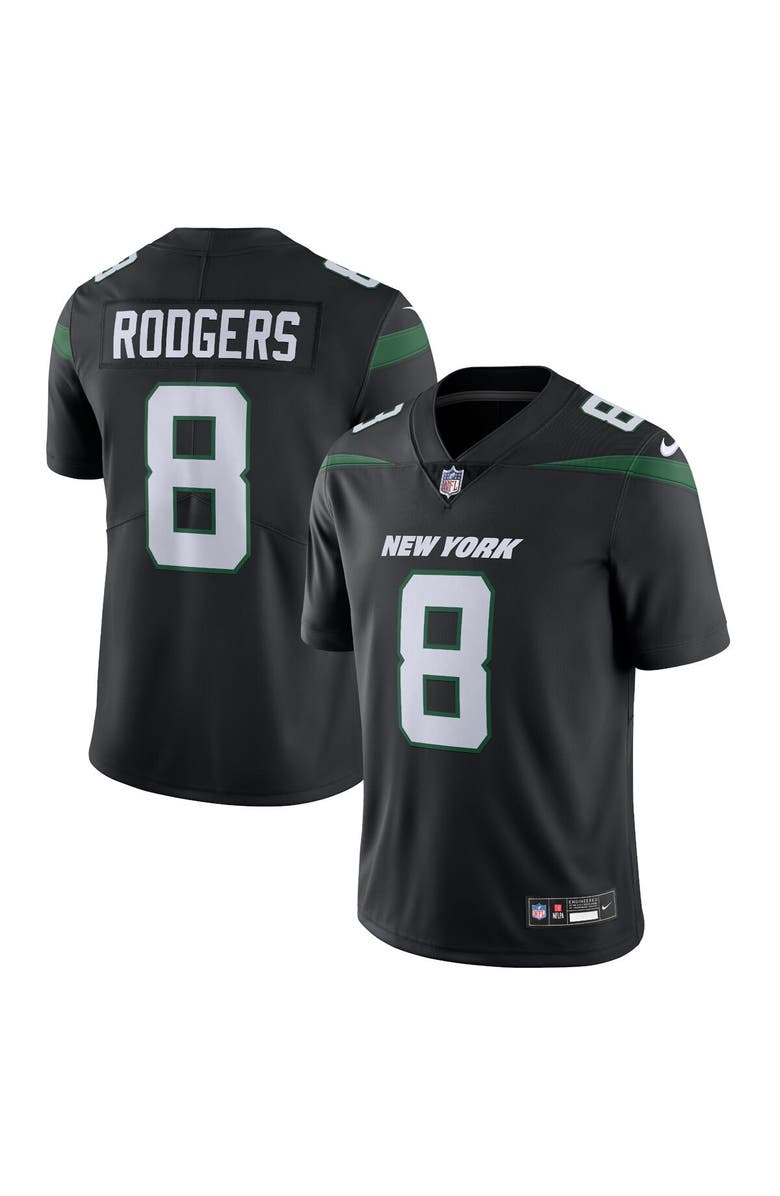 Nike Men's Nike Aaron Rodgers Black New York Jets  Vapor Untouchable Limited Jersey, Main, color, 
