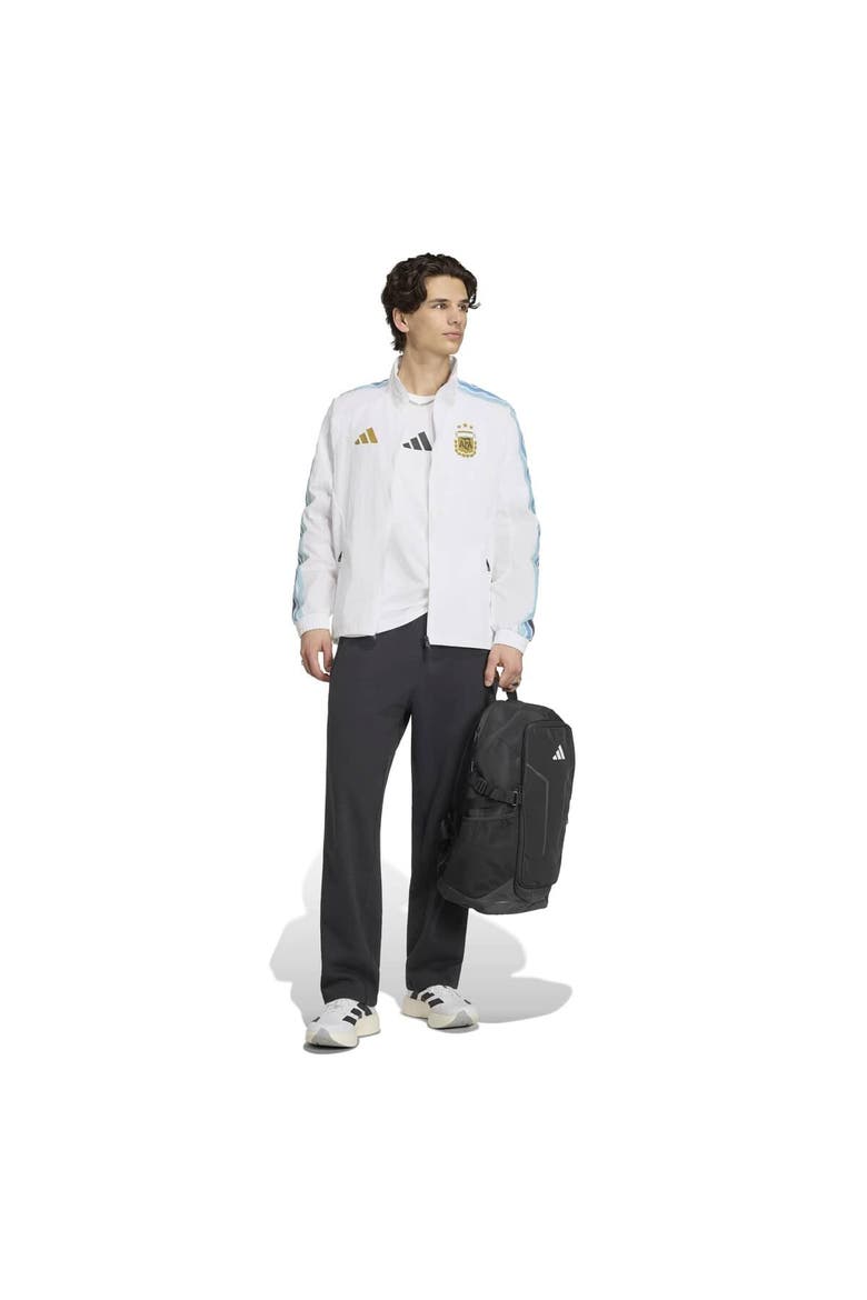 Men's adidas White Argentina National Team 2026 Home Full-Zip Game Day Anthem Jacket, Alternate, color, White