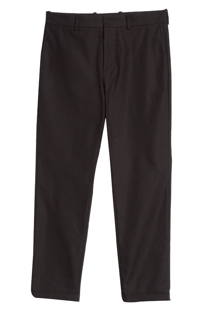 Marni Compact Cotton Twill Crop Trousers, Alternate, color, 