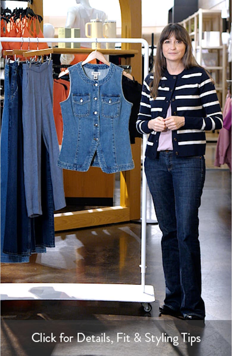 Denim High Crewneck Vest, sales video thumbnail