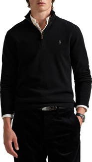 Polo Ralph Lauren Regular Fit Wool Quarter Zip Sweater