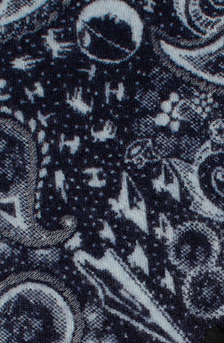 Cufflinks, Inc. Star Wars<sup
™</sup
Darth Vader Paisley Merino Wool Blend Scarf, Alternate, color, Gray