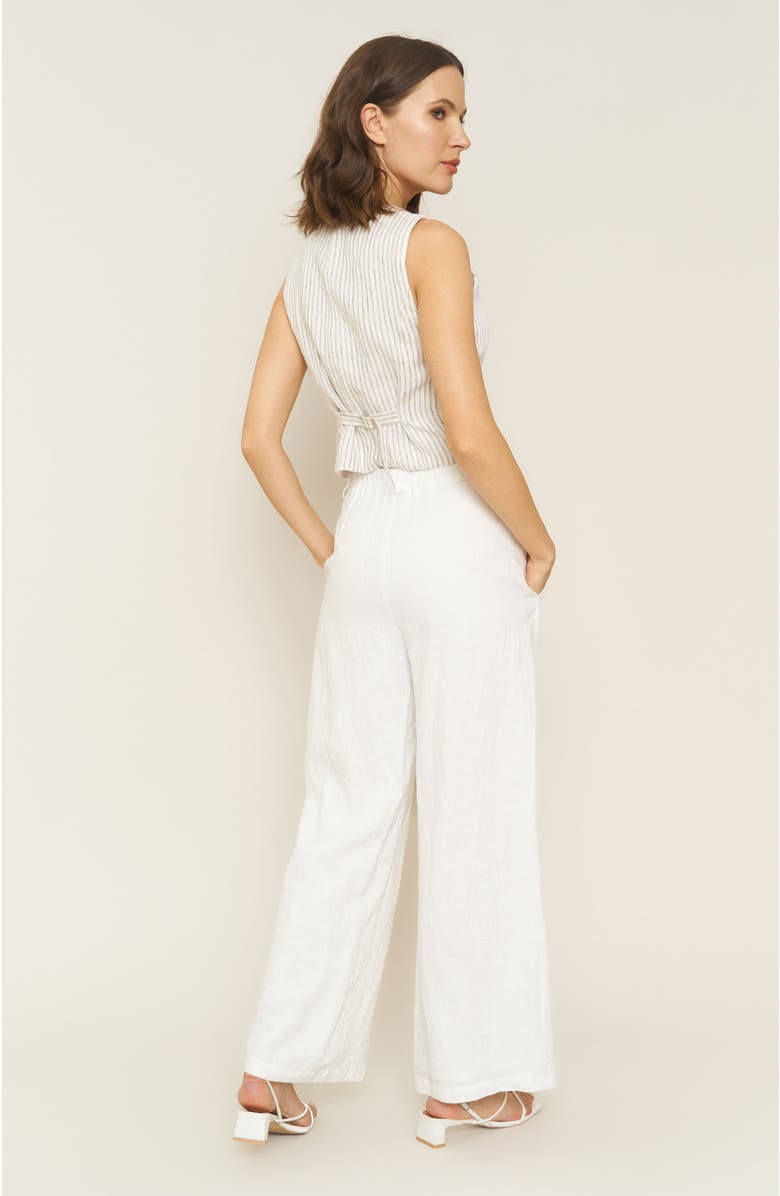 Whimsy + Row Leanna Pants, Alternate, color, White