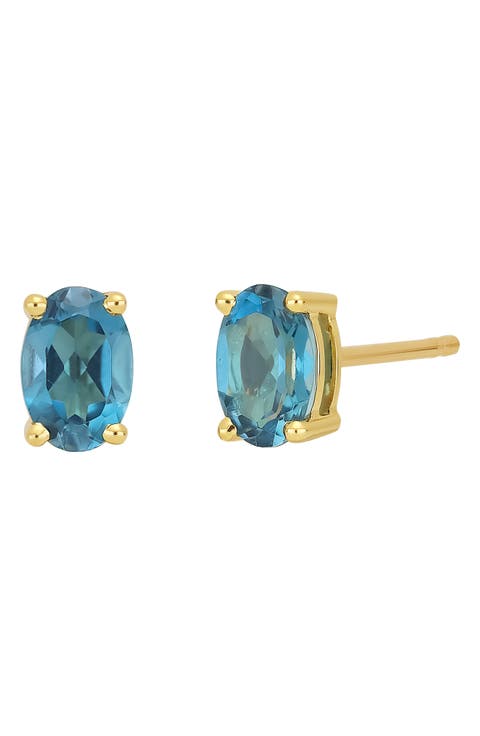 Stone Oval Stud Earrings (Nordstrom Exclusive)